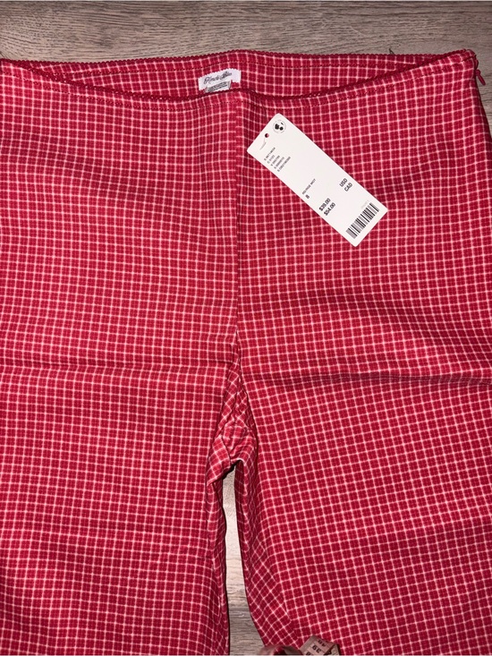 Urban Outfitters Pants - Urban Outfitters Red Checked Capri Leggings